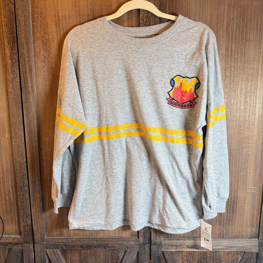 Harry Potter Hogwarts Alumni Long Sleeve Shirt Youth XL 14/16 Gray NWT